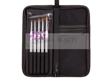 Golden Nylon Hair Portable Package Professional Nail Art Brushes 5PC Watercolor Drawing Paint Art Brushes