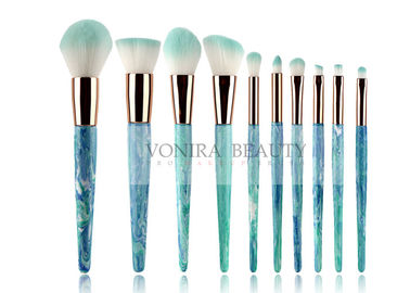 10pcs  Soft Synthetic Hair Mass Level Makeup Brushes Globle - Look
